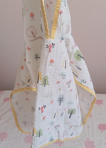 Kız Çocuk Kapüşonlu Bohem Ponço - Görsel 4