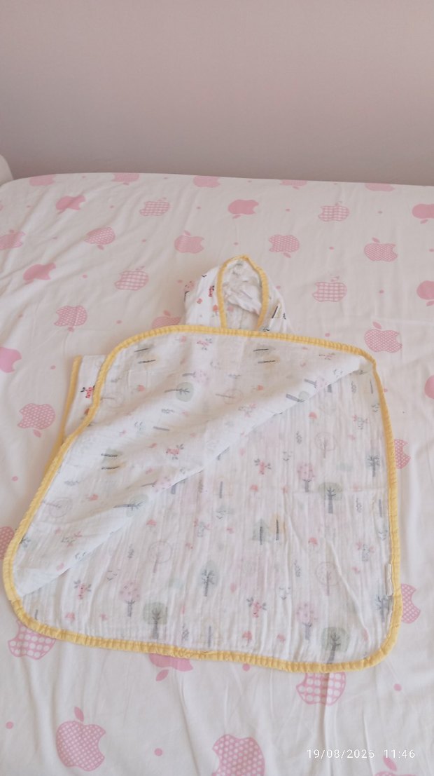 Kız Çocuk Kapüşonlu Bohem Ponço - Görsel 3