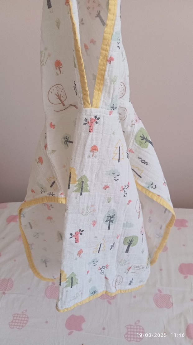 Kız Çocuk Kapüşonlu Bohem Ponço - Görsel 4