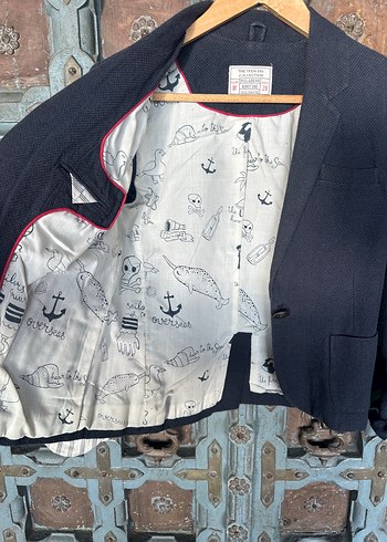 Pull and Bear Gri Kadın Denim Blazer Ceket