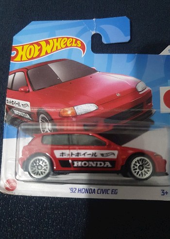 Kırmızı Hot Wheels Honda Civic Oyuncak Araba - Görsel 2