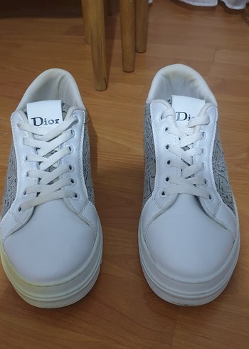 Beyaz Gri Yılan Desenli orijinal dior marka - Görsel 2