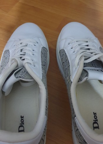 Beyaz Gri Yılan Desenli orijinal dior marka - Görsel 4