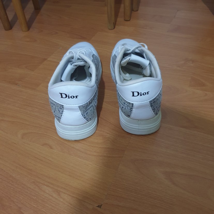 Beyaz Gri Yılan Desenli orijinal dior marka - Görsel 5