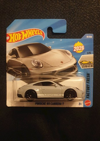 Hot Wheels Gri Porsche 911 Carrera T Oyuncak Araba - Görsel 4