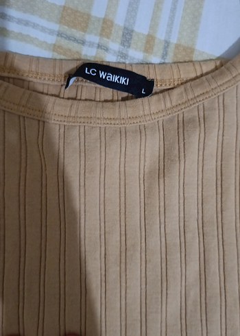 Bej Keten Pliseli Kadın Triko - Görsel 2