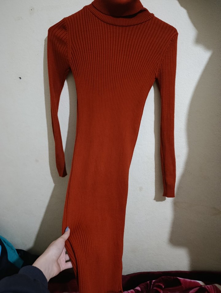 Trendyvol Kahverengi Boğazlı Kadın Kazak - Görsel 2