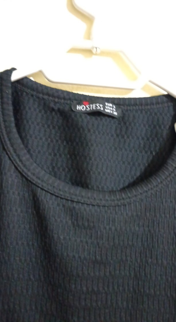 Zincir Detaylı Siyah Crop Top - Görsel 3