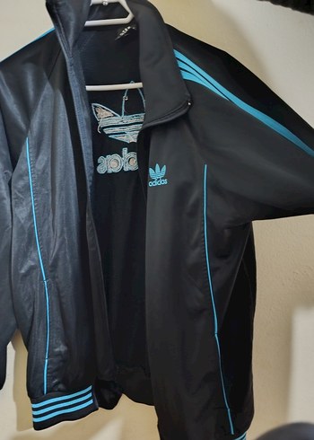 Siyah Kapüşonlu Adidas Denim Ceket - Görsel 3