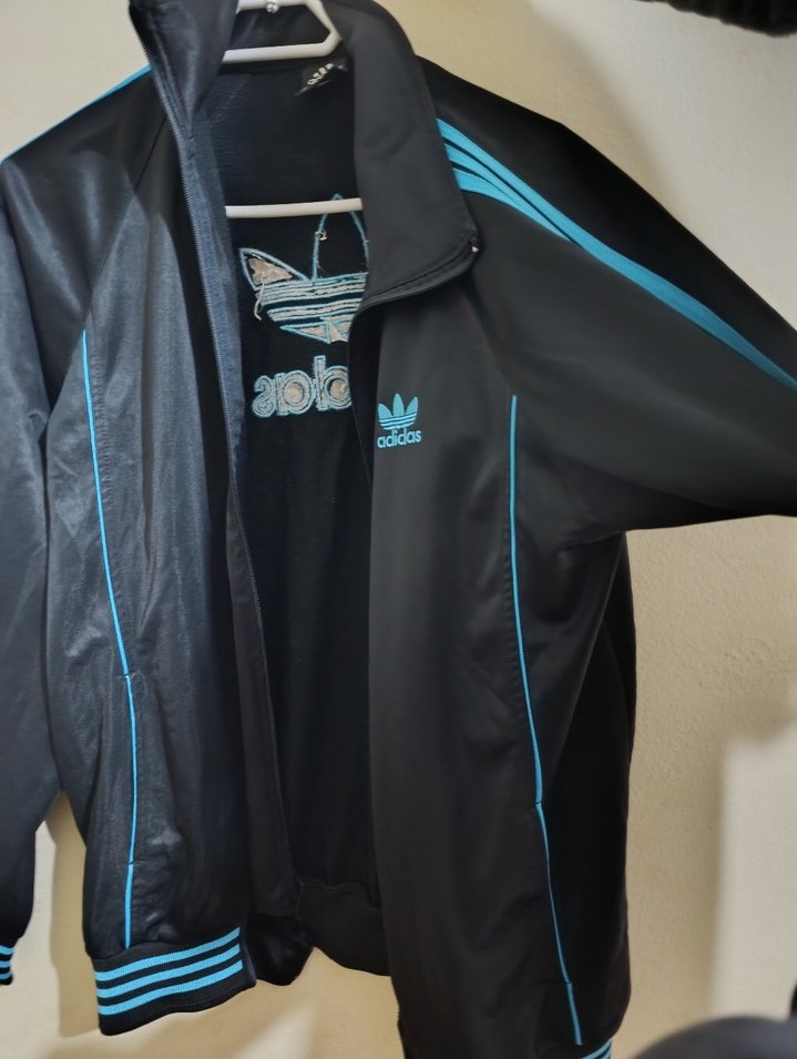 Siyah Kapüşonlu Adidas Denim Ceket - Görsel 3