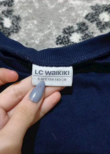 Kız Çocuk Lacivert Çiçekli Uzun Kollu Elbise - Görsel 2