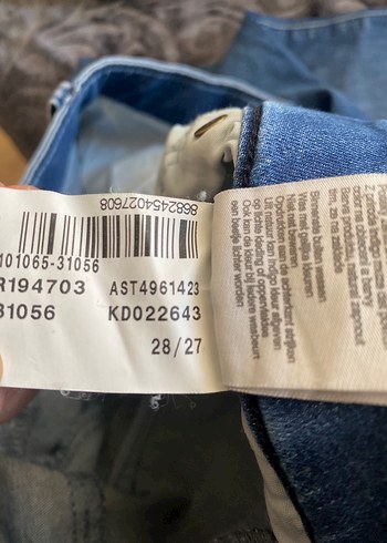 27 Beden mavi Renk Kadın Mavi Denim Jean