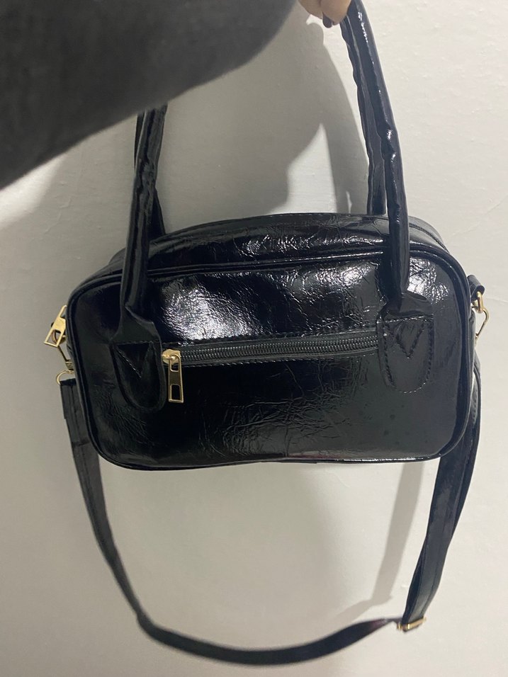 siyah şık çanta - Görsel 2