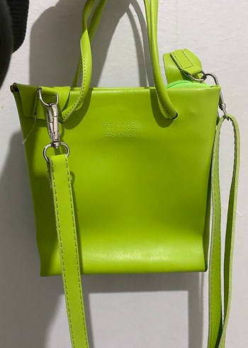 Zara Yeşil Deri Kadın Çanta