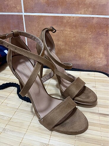 Alberto Guardiani Taba stiletto topuk süet