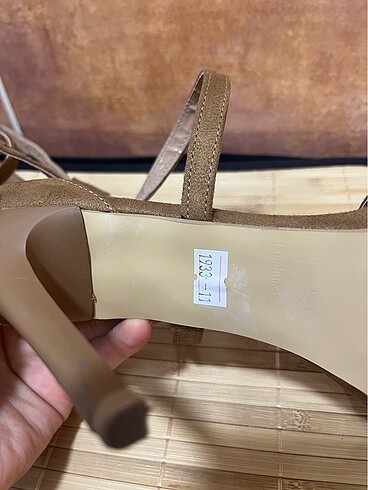37 Beden kahverengi Renk Taba stiletto topuk süet