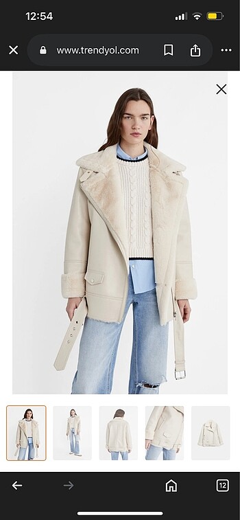 Stradivarius mont kürk detay