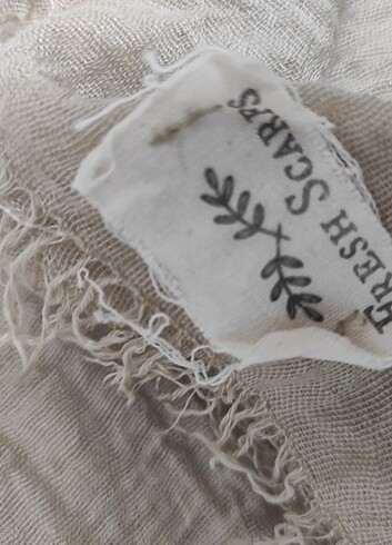 Beden Fresh scarfs bej rengi bürümcük şal