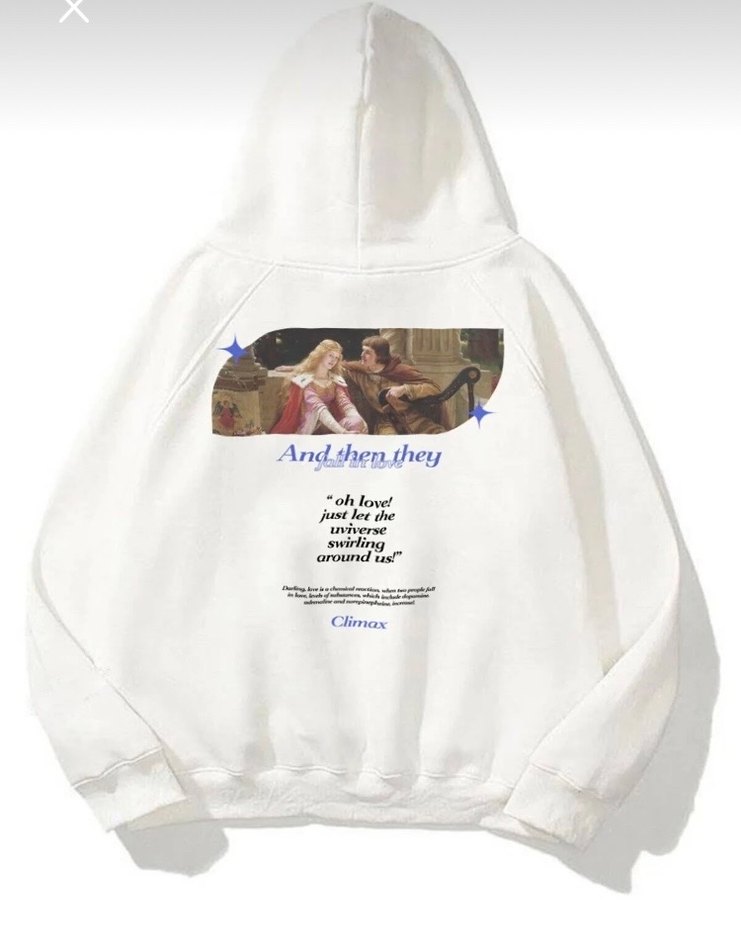 Beyaz Kapüşonlu Baskılı Sweatshirt - Görsel 2