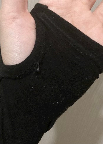 Siyah Straplez Street Wear Crop Top - Görsel 5