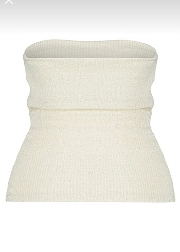 Beyaz Kolsuz Straplez - Görsel 4