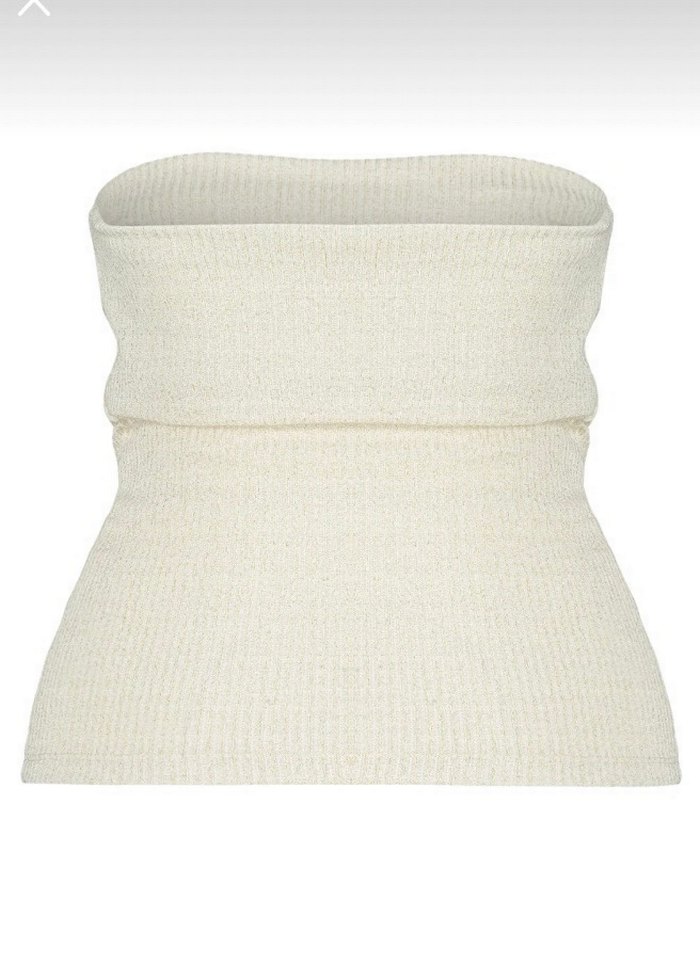 Beyaz Kolsuz Straplez - Görsel 4