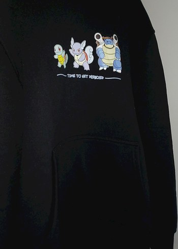 Siyah Kadın Uzun Kollu Baskılı Sweatshirt - Görsel 3
