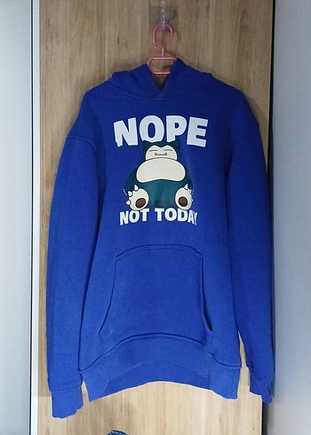 Rahat Kesim Mavi Baskılı Sweatshirt - Görsel 2