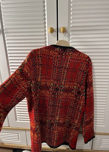Marks & Spencer Kırmızı Vintage Örgü Kadın Hırka