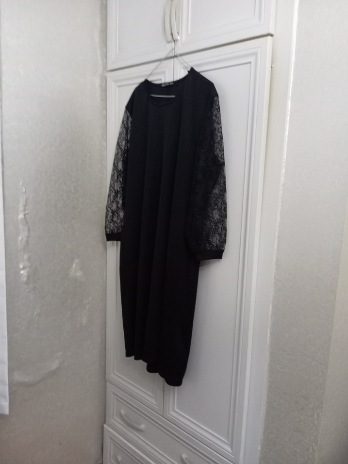 Siyah Uzun Kollu Hamile Bluzu - Görsel 3