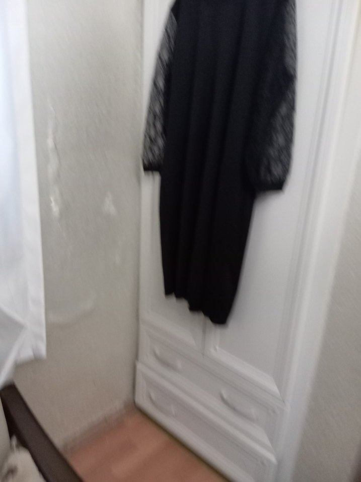 Siyah Uzun Kollu Hamile Bluzu - Görsel 4