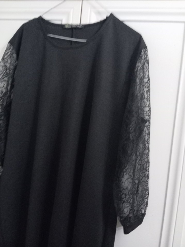 Siyah Uzun Kollu Hamile Bluzu - Görsel 2