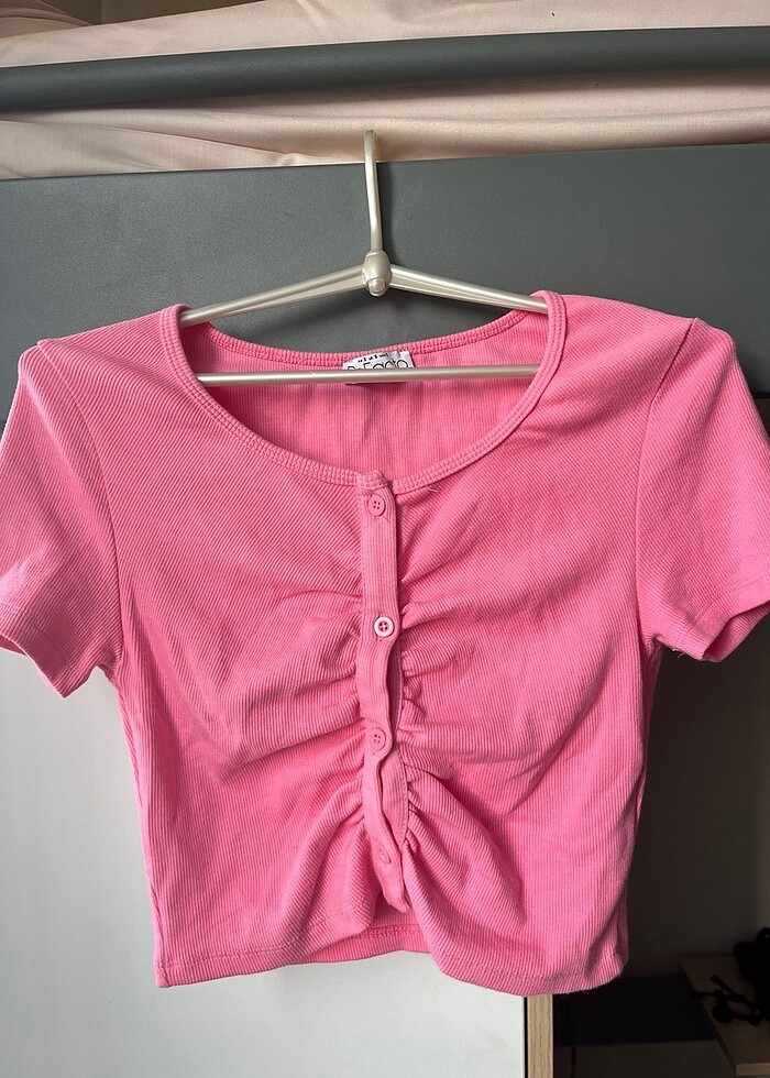 Defacto pembe crop - Görsel 1