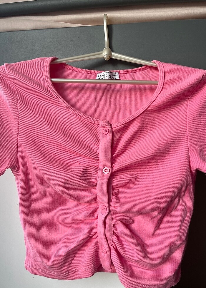 Defacto pembe crop - Görsel 4