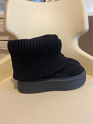 Bershka çorap tipi platform bilekte bot