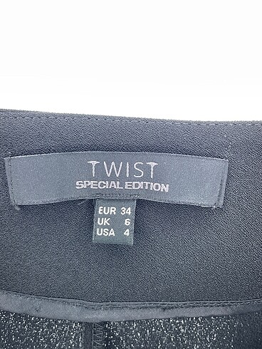 34 Beden siyah Renk Twist Kumaş Pantolon %70 İndirimli.