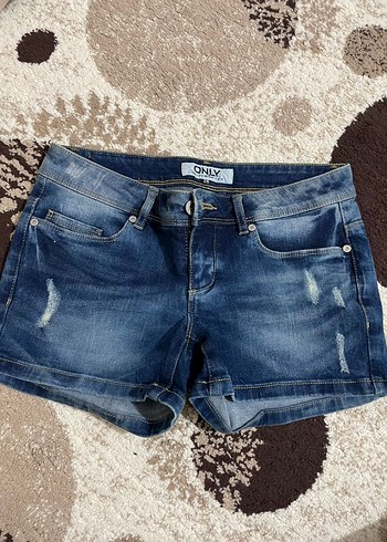 ONLY Lacivert Mini Denim Şort