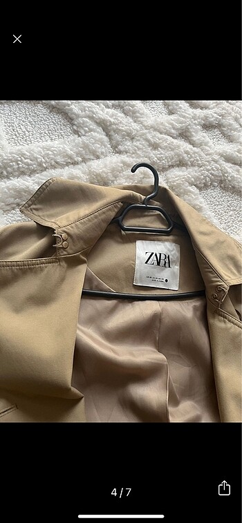 xs Beden camel Renk Zara trençkot