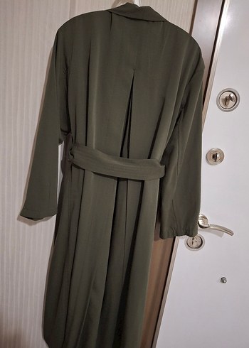 Kadın Uzun Salaş trençkot - Görsel 3