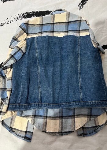 Düğmeli Kadın Kot Ceket - Görsel 4