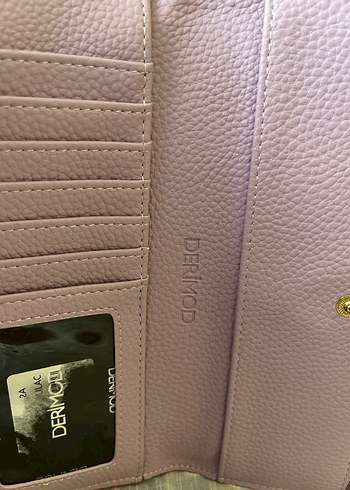 Mor Deri Kadın Portföy Cüzdan - Görsel 4