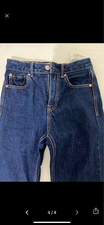 xs Beden lacivert Renk Stradivarius jean