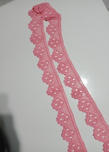 Pembe Bohem Dantel Şerit - Görsel 2