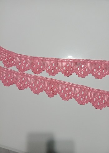 Pembe Bohem Dantel Şerit - Görsel 3