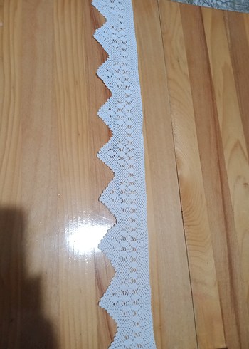 Beyaz Dantel El Yapımı Kenar Süsü - Görsel 2