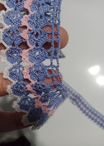 Bohem Tarzı Renkli El Örgüsü havlu kenarı - Görsel 3