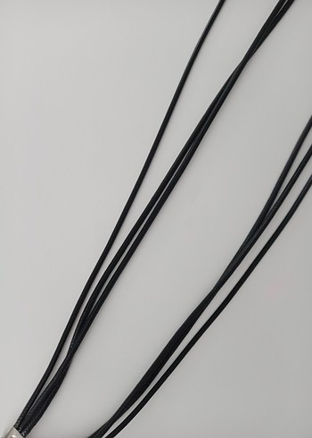 Yılan Desenli Kahverengi Uzun Kadın Kolye - Görsel 2