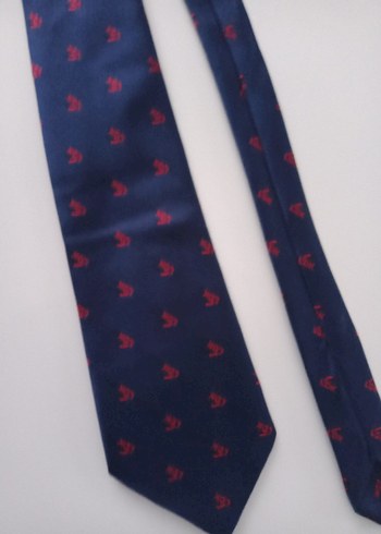 Koyu Mavi Erkek Kravat - Görsel 2