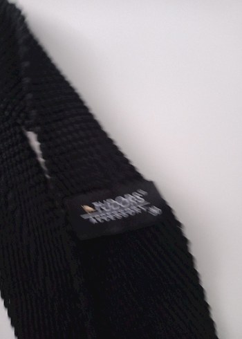 Siyah Erkek İnce Örgü spor Kravat (Tudors) - Görsel 2