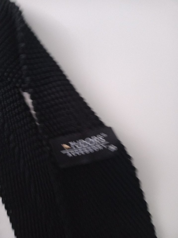 Siyah Erkek İnce Örgü spor Kravat (Tudors) - Görsel 2